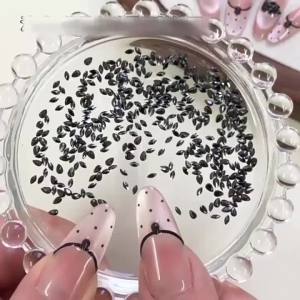 AqToCna | 50pcs Teardrop Shape Mini Flat Bottom Diamond Nail Art Accessories Super Flash Mixed Crystal Rhinestone Nail Art Accessories