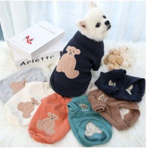 Quần áo Vải Cotton cho Chó Mèo  Áo Giữ ấm Áo dày có tay. Quần Áo Thú Cưng