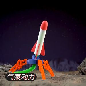 Sky Explorer Air Powered Rocket Launcher - Non-Toxic Indoor Play Toy for Kids 5+ Years