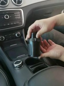 Dual Cup Holder Expander Adjustable for 360°Rotating Multifunctional Car Seat Cup Holder Snack Tray Drink Holder