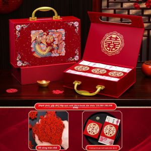 LANGMANXISHI | Hộp Đựng Tiền Thêu Cao Cấp