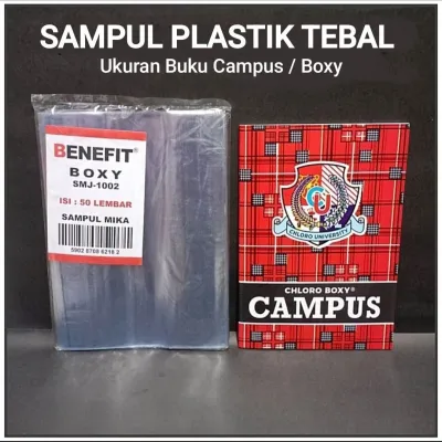 10 Pcs Sampul Buku Tebal Plastik ( SIDU & CAMPUS )