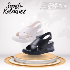 Sepatu Sandal Wedges Wanita Premium S-10 Sepatukoleksi