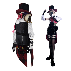 Genshin Impact Lyney Cosplay Bộ Đầy Đủ Nữ Pháp Sư Da Đồng Nhất Tóc Giả Mũ Váy Găng Tay Đuôi Bộ Trang Phục Chất Lượng Cao Cấp
