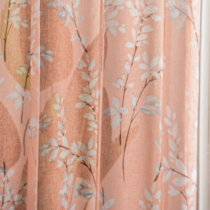 Scandinavian Fresh Yellow Lemon and Fruit Semi-light-blocking Curtains