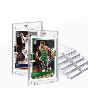 10pcs Card Case Holder 35pt Magnetic Card Holder for Trading Cards Hard Plastic Card Sleeves for MTG TCG Baseball Sports Cards