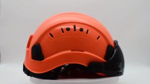 224LOEBUCK Safety hard cap suspension with transparent sun visor-Godem (new design in 2025) adjustable ABS helmet men and women work riding construction rock climbing (black with transparent sun visor)