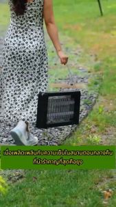 โคมไฟฆ่ายุงพลังงานแสงอาทิตย์ IP65 กันน้ำดีไซน์ทนทาน พร้อมไฟ LED ดักแมลงกลางแจ้ง 360° ช็อตยุงแรงสูง