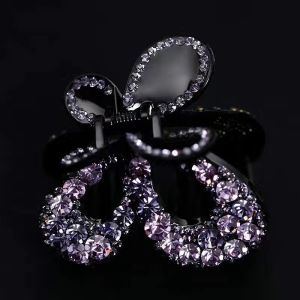 Butterfly Knot Double-Sided Hair Clip with Gradient Color Korean Simple Style for Women New Hair Accessory