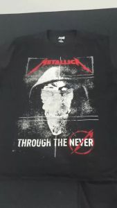 Kaos Band Metallica Through The Never T shirt Distro Pria Rock Metal Legend