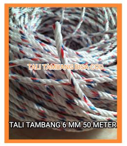 TAMBANG 6MM PPD (50 METER) TAMBANG KILOAN / TAMBANG TRUK/TAMBANG ELASTIS