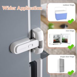 Child Safety Fridge Lock Single-Door Refrigerator Door Stopper Baby Protection Kids Safety Care Lock