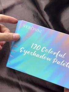 VERONNI | 120-Color 3-Layer Eyeshadow Palette – Matte Shimmer & Glitter Finishes Highly Pigmented All-in-One Makeup Kit for Professiona