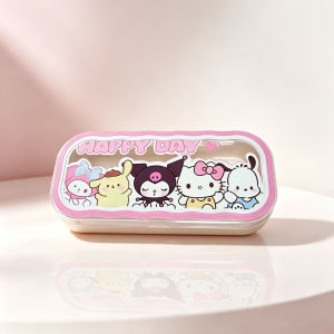 Sanrio | Wave Edge Eyeglasses Case Portable Transparent Plastic Glasses Box Cute Mini Cosmetic Jewelry Organizer for Women