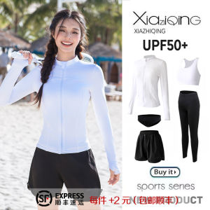 Womens Two-Piece Swimsuit Quick Dry Long Sleeve Wetsuit Diving Suit Swimming Snorkeling Costume Jellyfish Suit Surfing Swimwear