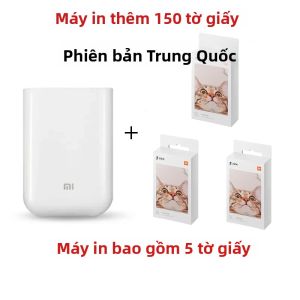 Máy In Ảnh Mini Di Động Xiaomi AR 300dpi Với Chức Năng Chia Sẻ DIY Máy In Ảnh Tương Thích Bluetooth 500mAh Cho Ứng Dụng MiHome