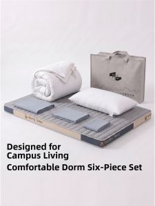 NONGNONGAI | Cotton Dormitory Bedding 6 Pieces Set