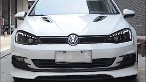 VOLKSWAGEN GOLF 7 MK7 2013-2018 PROJECTOR LED HI-LO BEAM SEQUENTIAL SIGNAL WELCOME LIGHT AUDI STYLE HEADLAMP