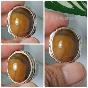 cincin batu akik natural realpic