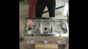 JD JINDIN Deep Fryer Stainless Deep Fryer Gas Type Heavy Duty Fryer Stainless Gas Type Fries Deep Fryer Commercial Professional Fryer Best Products For Street Entrepreneurship