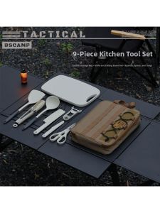 Outdoor Camping Cookware Organizer Bag Five Compartment Water Resistant
