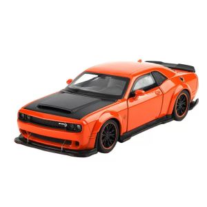 【RUM】1:32 Scale Dodge Hellcat Alloy Car Model Light & Sound Effect Diecast Car Toys for Boys Birthday Gift Kids Toys Car Collection