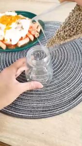 Lọ Xay Tiêu Thủy Tinh Mini Cối Xay Tiêu Dụng Cụ Xay Tiêu Cầm Tay Siêu Bền Tiện Lợi Vinahome plus