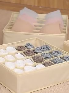 Large Capacity Drawer Type Three-piece Underwear Storage Box Non-woven Set for Home Organization Fabric Sock Clothes Storage Box