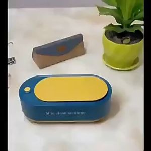 เครื่องล้างอัลตราโซนิก+กล่องใส่แว่นสายตาสั้น ULTRASONIC CLEANER MACHINE 360° สายตาสั้นสูงแปรงแต่งหน้า/แว่น นาฬิกาข้อมือ มีดโกนหนวด เครื่องล้างแว่น เครื่องล้างแว่น เครื่องล้าง ultra