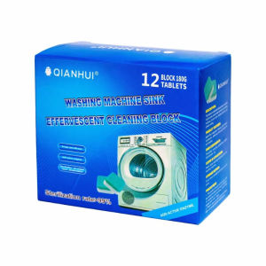 12PCS Washing Machine Cleaning Effervescent Tablets Deeply Cleans Stubborn Dirt Mild No Residue Eliminates Odors For All Models