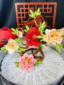 Chinese Style Peony And Carnation Flower Shaped Steamed Bun Mold Kitchen Baking Tools DIY Tool by Lu Ziming Teacher