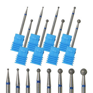 1Pcs Small Ball Cuticle Clean Diamond Nail Drill Bit Professional Safety Nail Bit Tools Nail Cleaner for Cuticle Dead Skin Files