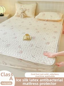 MENGWEIJUE | Icy Silk Full Enclosure Bed Cover Mattress Protector