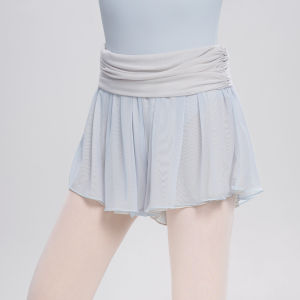 Woman Dance Shorts Double-sided Ballet Shorts Skirted Mesh Pants Yoga Dance Pants Running Short Pants Adult Fitness Trousers