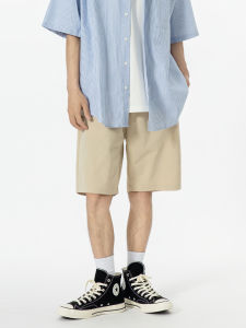 Loose Straight Leg Workwear Shorts Mens Summer New Style Cityboy Casual Five-Quarter Length Pants Japanese Retro Style