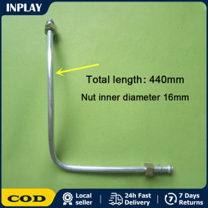 16mm Air Compressor Tube Air Compressor Hardware Accessories Replacement Part Air Compressor Exhaust Tube Aluminum Replacement Thread Pipe Air Pipe Air Pump Accessories Pneumatic Parts Air Compressor Exhaust Tube Approx 17" Long