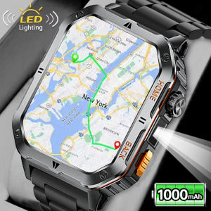 2025 New Rugged Military GPS Smart Watch Men For Xiaomi Bluetooth Call Health Monitoring AI Voice Sports Waterproof Smartwatches