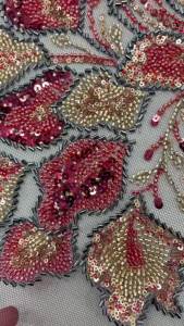 SMVP | Luxury Nigerian african fabric for women Beaded Lace Fabric with High Quality Sequins Embroidery for Dress Sewing French Style
