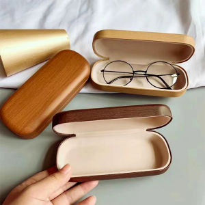 First Chioce กล่องใส่แว่น ลายไม้ สไตล์คลาสสิค 3 สี Glasses case