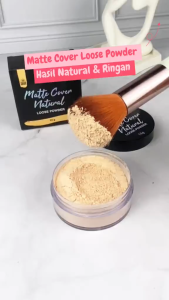 Loose Powder Bedak Tabur SR12 Bedak Glowing Anti Luntur SPF 15 Loose Powder Matte Cover Natural
