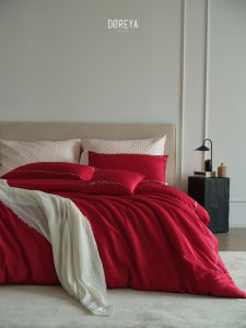 New Red Embroidered Bedding Set Long Staple Cotton