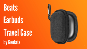 Geekria Shield Earbuds Case Compatible with Beats Solo Buds Studio Buds Studio Buds+ True Wireless Earbud Replacement Hard Shell Travel Carrying Bag (Grey)