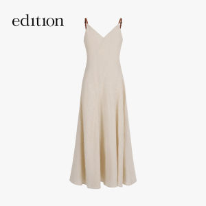 edition | Summer New Arrivals Leather Trim Linen Dress