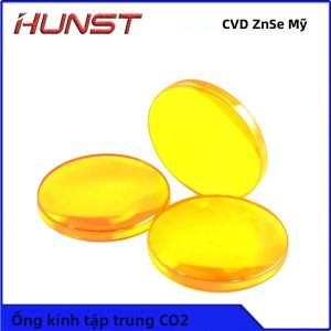 Thấu Kính Hội Tụ HUNST USA CVD ZnSe Dùng Cho Máy Khắc Laser CO2 Đường Kính 12mm-20mm Tiêu Cự 38.1-101.6mm Cấu Trúc Hình Lưỡi Liềm