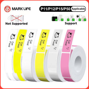 Marklife P15 Label Sticker Thermal Paper Self-adhesive White/Colour/Cable Labels Compatible For P11/ P12/ P15/ P50/Q30 Printer