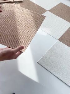 [SG Stock]10pcs Self-adhesive Carpet Tile *Peel And Stick* Spliced Floor Mat Anti-slip Dog Cat Pet Carpet Rug Office