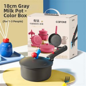 CAROTE | Nonstick Removable Handle Small Milk Pot