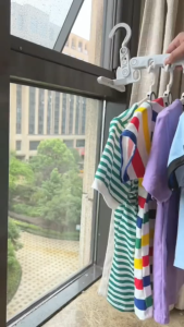 XPJL พร้อมส่ง!!!  ไม้แขวนผ้า ไม้แขวนเสื้อ 5 ช่อง ไม่แขวนจัดระเบียบ แบบประหยัดพื้นที่   H701