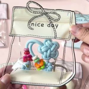 30Pcs Cute Bow Pattern Reusable Self Seal Jewelry Bags Storage Pouches Gift Packaging Bags，Bracelet Necklace Earrings Display