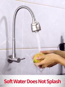BOOMBANG Kran Air Wastafel Dapur Fleksibel 2 Modes Keran Pencuci Piring Keran Dapur 1/2 Inci